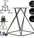 Stelaż noga do stolika kawowego DIAMOND 51 czarna