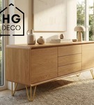 Metalowa noga hairpin do komody szafki RTV do pufy trzy pręty złota TL15 15 cm