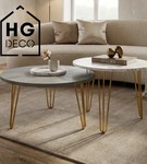 Metalowa noga hairpin legs do stolika kawowego trzy pręty noga złota TL40 cm