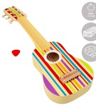 Tęczowa drewniana gitara 6-strunowa Lelin
