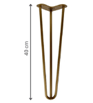 Metalowa noga do stolika Hairpin 40 cm HGdeco