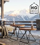 Stelaż noga do stolika kawowego DIAMOND 41 cm czarna