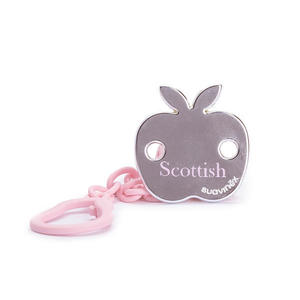 Klips do smoczka Scottish jabłuszko różowy Suavinex