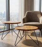 Noga meblowa metalowa noga do stolika kawowego FIN 40 cm czarna