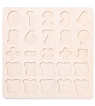 Puzzle układanka drewniane cyferki WOODY