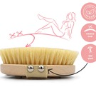 Szczotka antycellulitowa do masażu ciała Tampico wegańska MORELKOWE