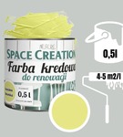 Farba kredowa do renowacji kwaśna limonka 0,5 L Space Creation
