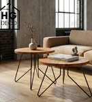 Noga meblowa metalowa noga do stolika kawowego FIN 40 cm czarna