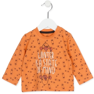 Bluzeczka niemowlęca pomarańczowa deskorolka Losan
