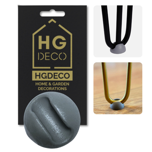 Podkładka ochronna szara z tworzywa pod nogi meblowe hairpin HGDECO