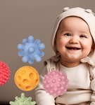 Zestaw piłeczek sensorycznych 5szt pastelowych Tullo