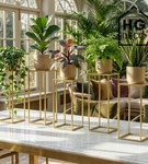 Kwietnik stojący metalowy stojak na kwiaty na jedną doniczkę PREMIUM 45 cm