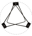 Stelaż noga do stolika kawowego STAR 40 cm czarna