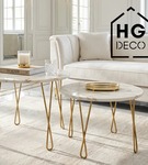 Metalowa noga twist hairpin do stolika kawowego dwa pręty noga złota DX40 cm