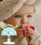 RAZBABY  Gryzak grzybek z przyssawką niebieski