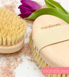 Zestaw 2 szczotek do masażu ciała na sucho Natural & Tampico MORELKOWE