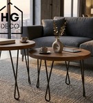 Metalowa noga twist hairpin do stolika kawowego dwa pręty noga loftowa DX40 cm