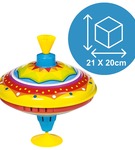 Duży tęczowy bąk klasyczna zabawka z dawnych lat