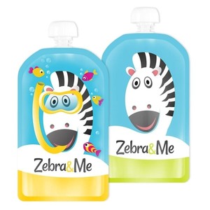 Wielorazowe saszetki do karmienia Diver i Zebra 2 sztuki