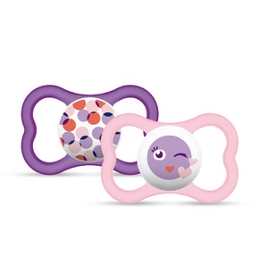 MAM BABY Smoczek uspokajający buźka różowy