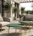 Metalowa noga hairpin legs do stolika kawowego trzy pręty noga złota TL40 cm