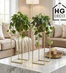 Kwietnik stojący metalowy stojak na kwiaty na jedną doniczkę PREMIUM 45 cm