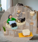 LELIN  Mebelki do domku dla lalek salon 