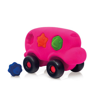 Autobus sorter z 6 klockami sensoryczny różowy Rubbabu