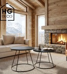 Noga loftowa stolika kawowego stelaż do stolika kawowego metalowa noga RING 40 cm