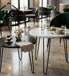 Metalowa noga hairpin do stolika kawowego dwa pręty noga loftowa DP40 cm