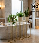 Kwietnik stojący metalowy stojak na kwiaty na jedną doniczkę PREMIUM 75 cm