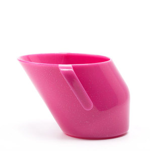 Kubek do nauki picia fuksja z brokatem Doidy Cup