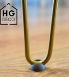 Podkładka ochronna szara z tworzywa pod nogi meblowe hairpin HGDECO