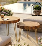 Metalowa noga do stolika kawowego / ławy / złota DP40 cm