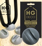 Podkładka ochronna szara 4 szt. z tworzywa pod nogi meblowe hairpin HGDECO