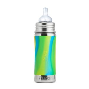 Butelka ze smoczkiem 325 ml, niebieska swirl PURA