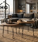 Metalowa noga twist hairpin do stolika kawowego dwa pręty noga loftowa DX40 cm