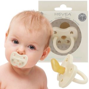 Smoczek anatomiczny dla niemowląt Milky White 0-3m  Hevea