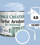 Farba kredowa do remontu obłędny szafir 0,5 L Space Creation