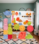  Klocki sensoryczne montessori 14 szt zestaw nie nabierają wody Tullo