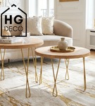 Metalowa noga twist hairpin do stolika kawowego dwa pręty noga złota DX40 cm