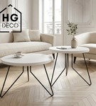 Noga meblowa metalowa noga do stolika kawowego FIN 40 cm czarna