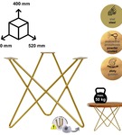 Stelaż noga do stolika kawowego STAR 40 cm złota