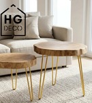 Hairpin noga metalowa dwunoga do stolika kawowego do ławy złota DP50 cm