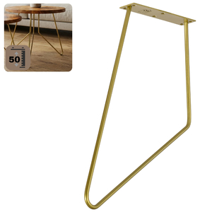 Noga meblowa metalowa noga do stolika kawowego FIN 50 cm złota
