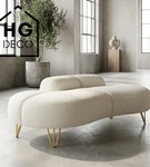 Metalowa noga hairpin do komody szafki RTV do pufy trzy pręty złota TL15 15 cm