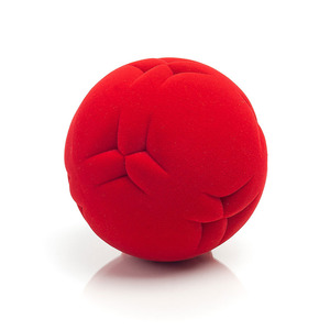 Piłka sensoryczna XL wycinanki czerwona Rubbabu