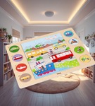 Puzzle układanka 2w1 pojazdy odszukaj cień Viga