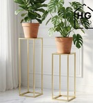 Kwietnik stojący metalowy stojak na kwiaty na jedną doniczkę PREMIUM 60 cm