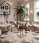 Metalowy kwietnik stojak na kwiatek loftowy kwietnik czarny TOWER 100 cm